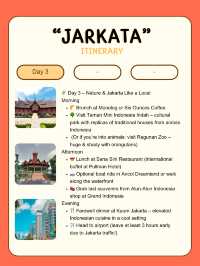 🏙️ 3-Day Jakarta Itinerary