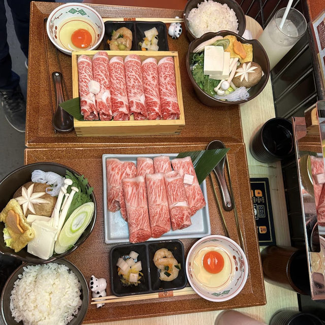 肉眼壽喜燒配日本米飯正 😍😍 肉眼壽喜燒配日本米飯正 😍😍