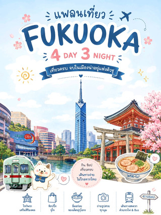 🇯🇵 福岡四天三晚行程 💮🍁