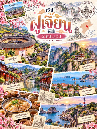 🌸 ฝูเจี้ยน เสน่ห์เมืองจีนที่ต้องไปสัมผัส 🇨🇳
