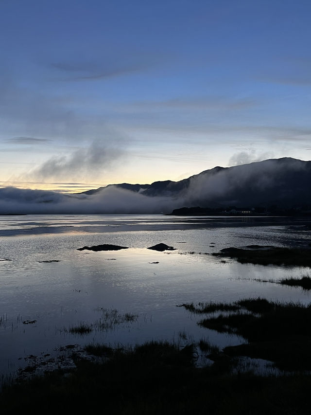 Mystical Views: A Castle Before & After the Evening Fog