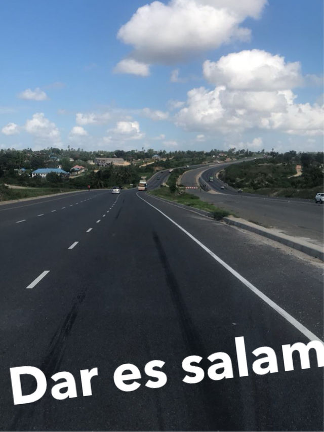 Lovely smooth roads of tanzania 