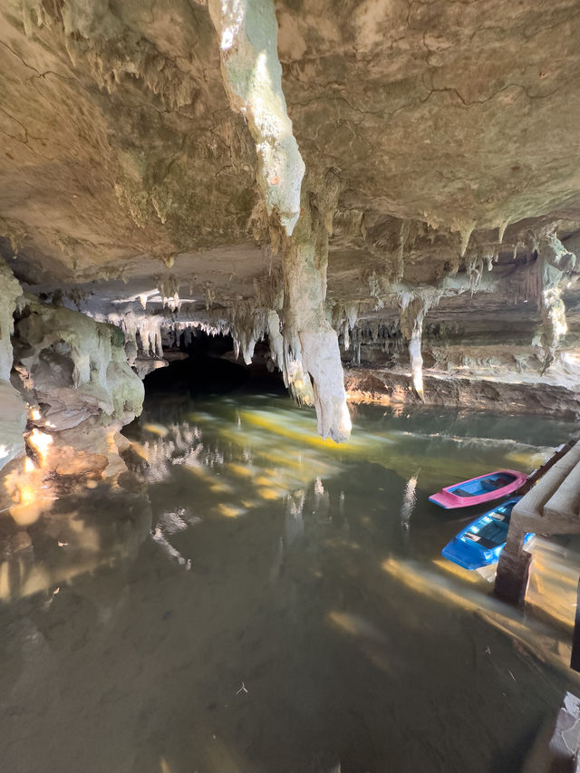 Maze of one of the biggest caves in Southern Thailand