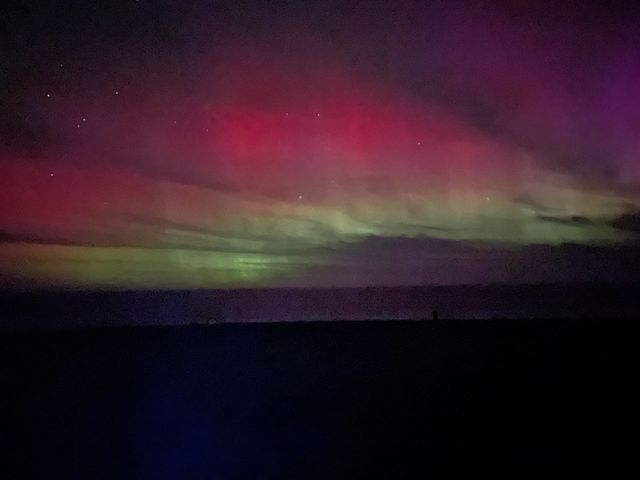 Captured the aurora, Norway's aurora borealis erupted in 6 colors.