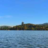 Leifeng pagoda in the autumn colors