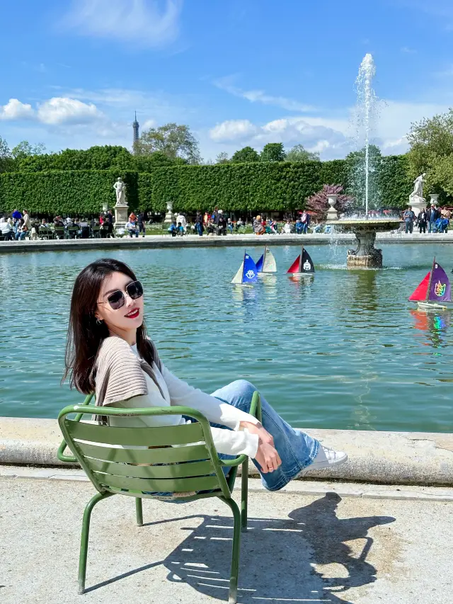 在巴黎學會了享受陽光杜樂麗花園