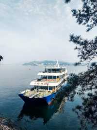 杭州千島湖,舟行碧波上,人在畫中遊