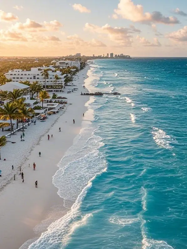 Encounter Cancun: Embrace the sun-kissed beaches in a Mexican coastal dream.
