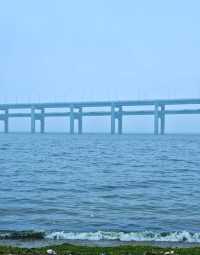 來到大連跨海大橋感受海風～