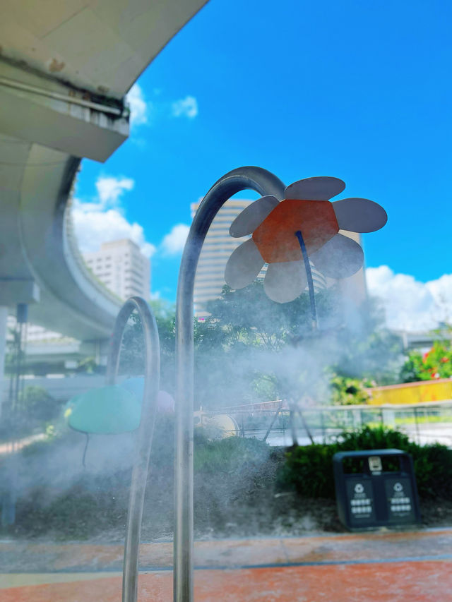 玩水唔怕曬藏喺魔都市區高架下嘅兒童樂園