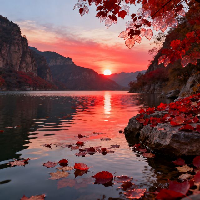 誰說紅葉只有香山？邯鄲這片"小香山"美翻了！