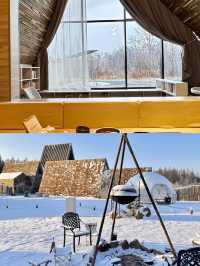 長白山封神民宿 芬蘭同款森林木屋+雪地溫泉