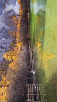 秋景封神的稻城亞丁,還看到了彩虹