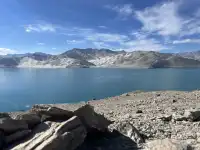 塔縣回喀什偶遇白沙湖封神路段,缺場雪!