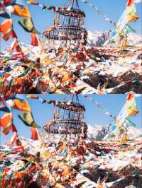 當雪山碰上經幡,靈魂碰上祝福