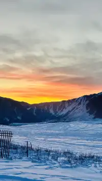 禾木落日太美了我不願你錯過冬季的禾木