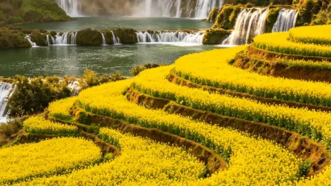 Ruộng bậc thang lúc hoàng hôn: một địa điểm chụp ảnh tuyệt đẹp. — traveler post in La Bình