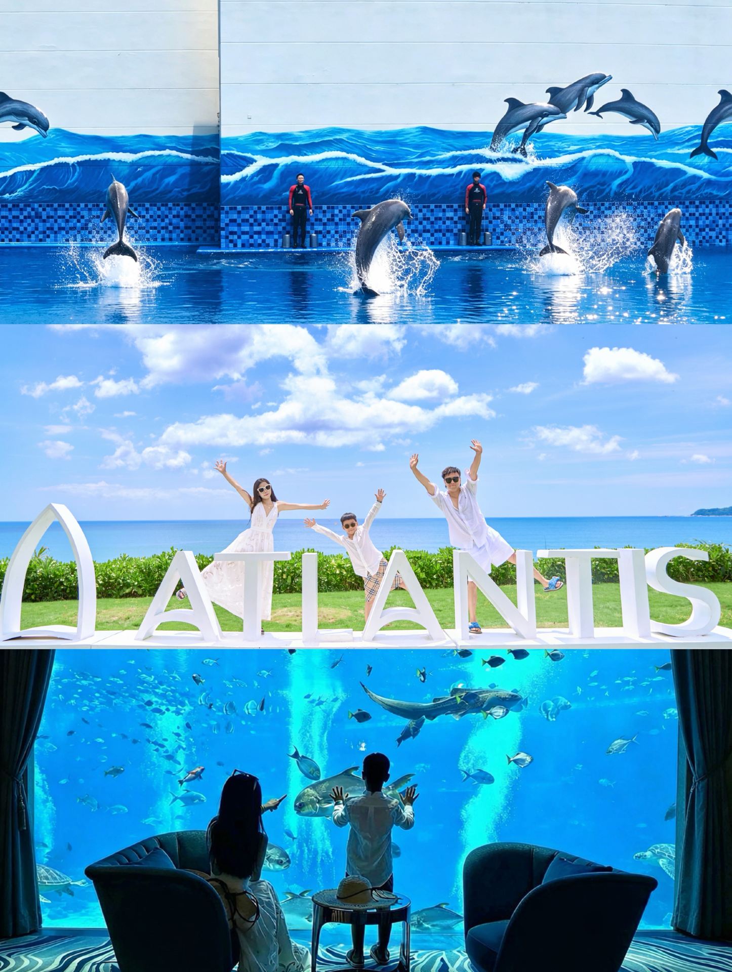 Sanya family trip: 3 days, 2 nights at Atlantis, stay underwater