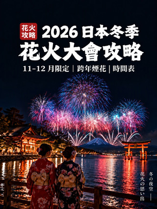 🎆 2026日本冬季花火大會攻略！跨年夜都有份！