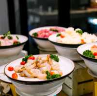 ลากแฟนไปกินข้าวต้มบุพเฟ่ต์ ในห้องแอร์เย็นๆคน299เอง