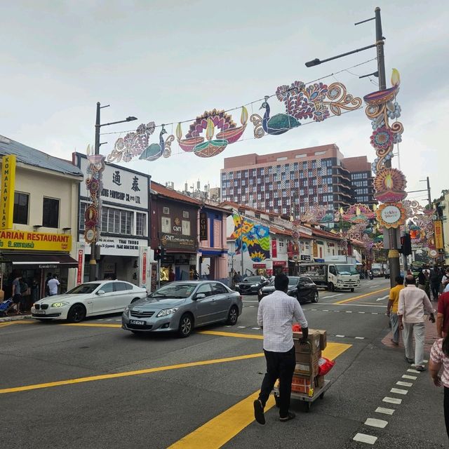 Strolling across Little India in Singapore