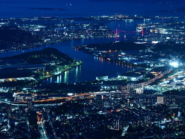 日本新三大夜景 九州皿倉山