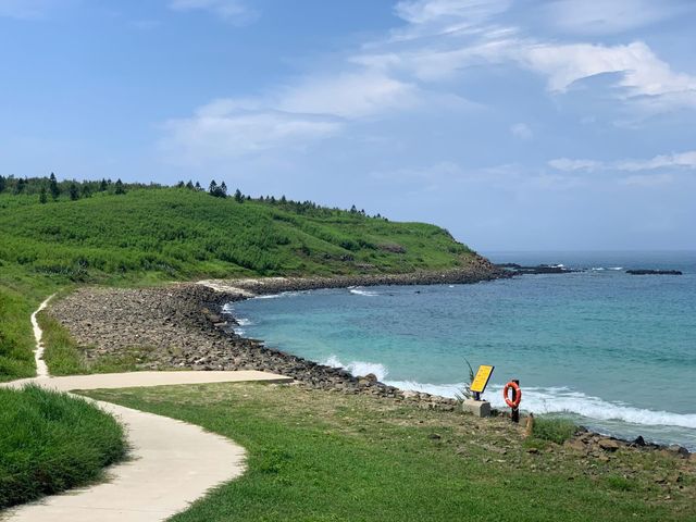 澎湖知名景點，隘門沙灘🏖️玩水趣，再到附近吃冰消暑一下