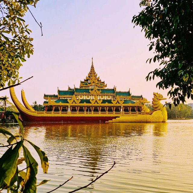 Kandawgyi lake in Yangon 