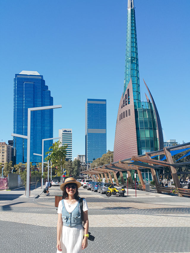 Iconic Bell Tower and Elizabeth Quay in Perth 🇦🇺