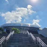 The symmetrical stairs near Sporthub Kallang 