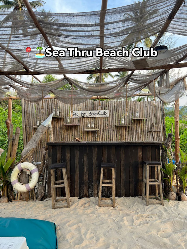  📍🏝Sea Thru Beach Club