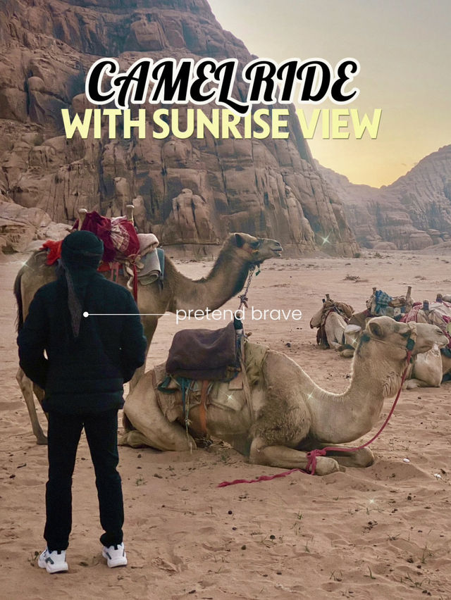 HUNTING SUNRISE WITH CAMEL RIDING | WADI RUM, JORDAN