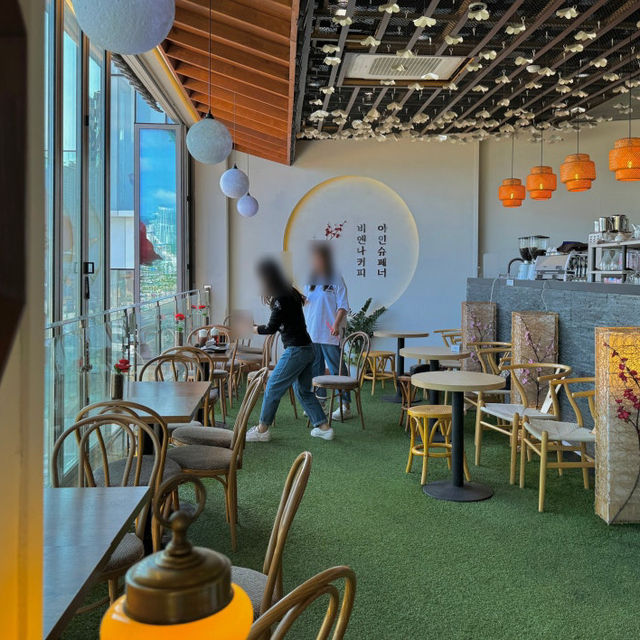 부산 광안리 오션뷰 한옥카페 비엔나커피