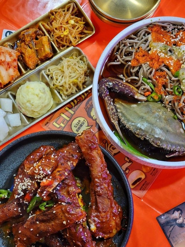 大角咀韓式大排檔食鮮味醬油蟹拌麵