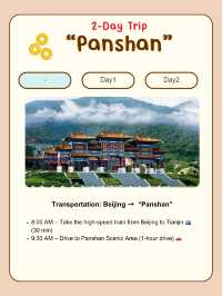 Panshan, Tianjin itinerary for 2 days🏔️