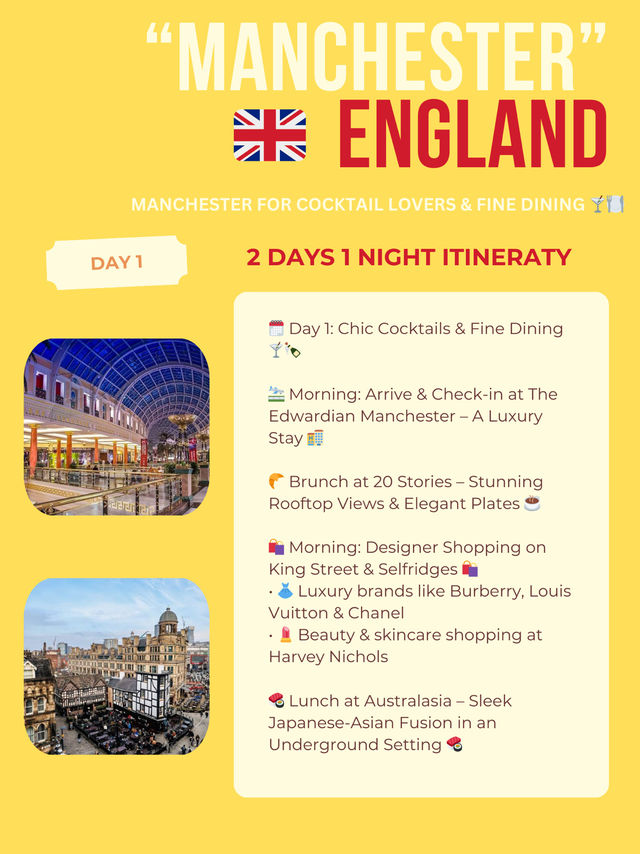 Manchester itinerary 