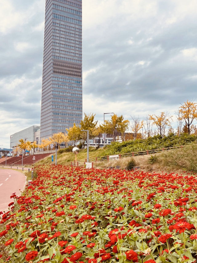 Spring's Urban View: Expo Bridge by Day