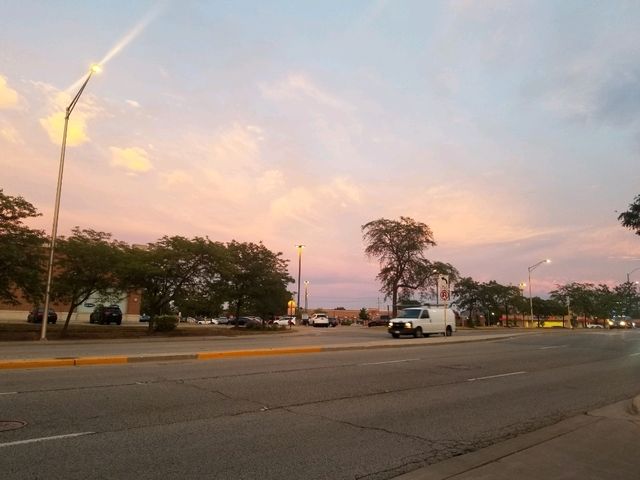 [🇺🇸シカゴ] 美しい夕焼けと心を癒す瞬間