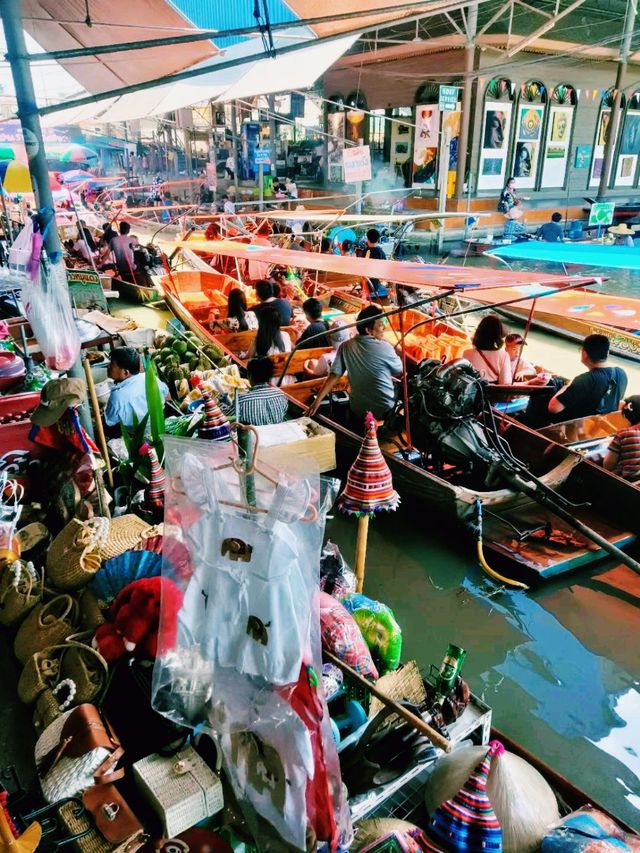 泰國曼谷附近著名景點丹嫩沙多水上市場旅行攻略，適合打卡拍照📸