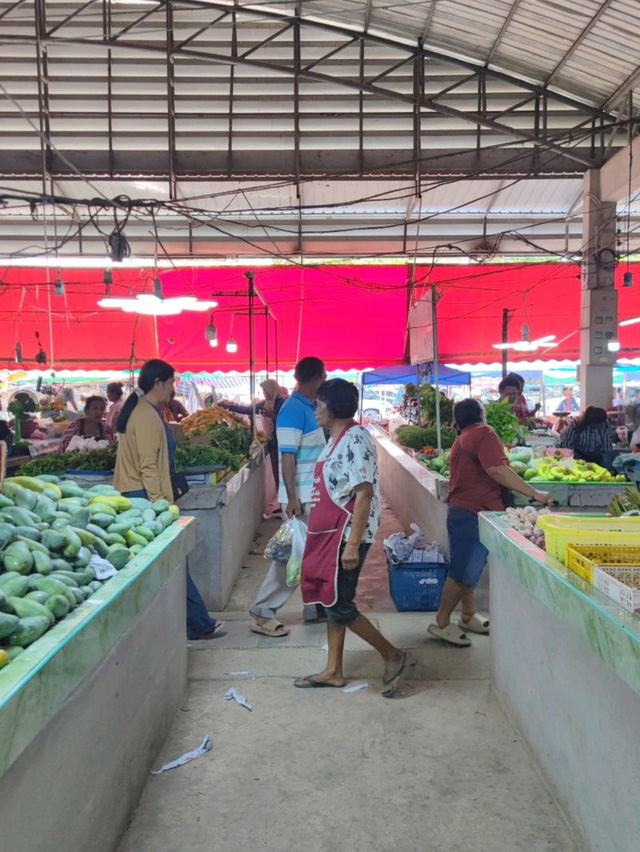ตลาดสดม่วงงาม สิงหนคร สงขลา