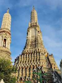 ワットアルンの夕暮れは、まるで絵画のような美しさ。#タイ旅行 #ワットアルン