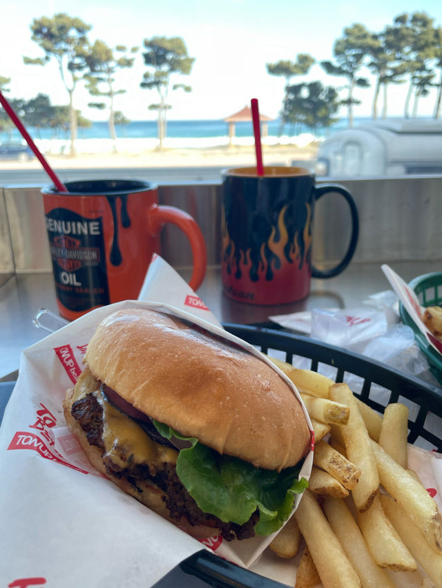 🍔양양 수제버거 오션뷰 카페 햄버거 맛집 톤업비치 tonupbeach