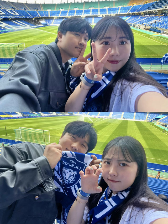 ⚽️ 에너지 뿜뿜! 색다른 울산 야외 데이트, 문수축구장 산책 & 직관 💙