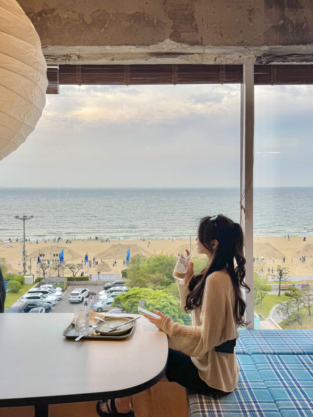 해운대 바다가 한눈에 보이는 오션뷰 카페, 워킹홀리데이 