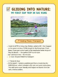 📝 Gliding into Nature: My First SUP Trip in Sai Kung