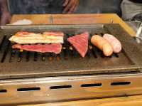 石垣牛跟阿古豬的烤肉