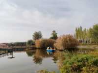 The Charm of a Water Town in Autumn