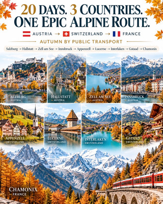 20 дней незабываемой осенней Альпы: Австрия, Швейцария, Франция 🇦🇹🇨🇭🇫🇷🍁
