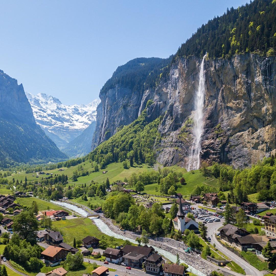 Walking Through Lauterbrunnen: Waterfalls, Alpine Cliffs, and High Trails!