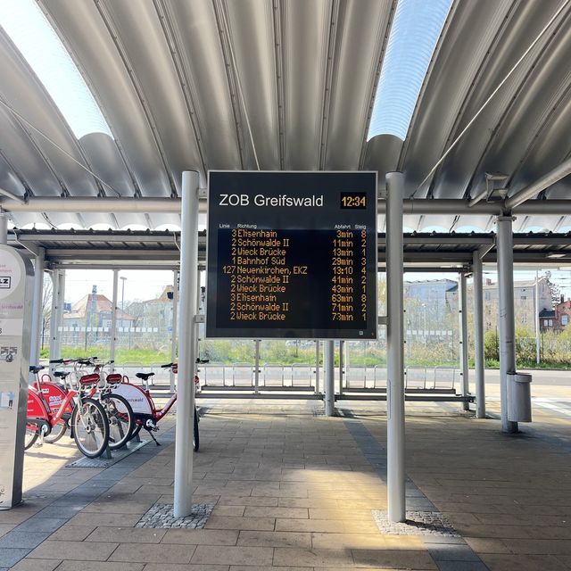 Greifswald ZOB central train station